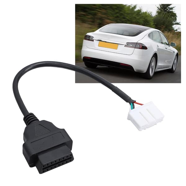 16-benet til 20-benet OBD2-stik til Model S forlængeradapterkabel USB-interface