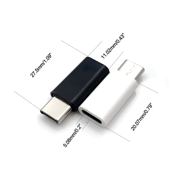 Typ C Jack Data Adapter Data Sync-kabeladapter White
