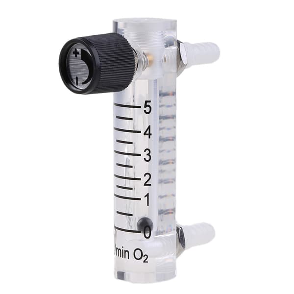Gasregulator LZQ-3 Flowmeter 0-3LPM Flowmåler med Kontrolventil til Ilt