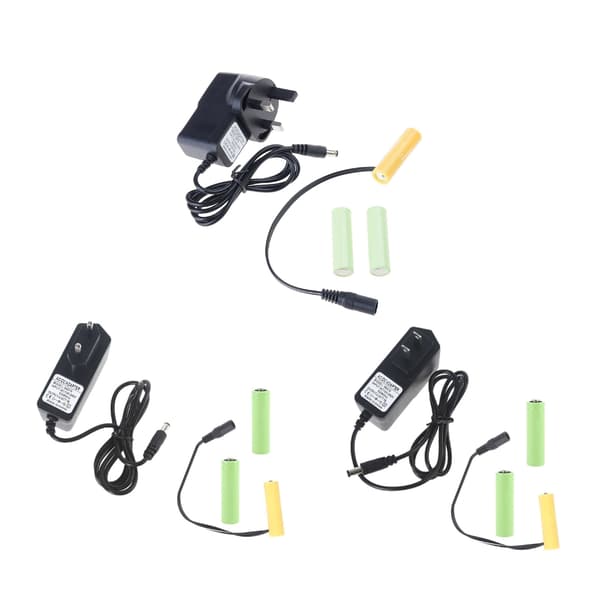 4.5V LR6 Dummy Batteri AA Batteri Eliminator Kabel Erstat 3 Stk 1.5V AA/LR6 EU
