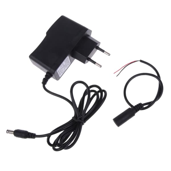 AC-DC 5.5x2.5mm 1.5V1A strømadapter for klokketermometer og flere enheter EU Plug