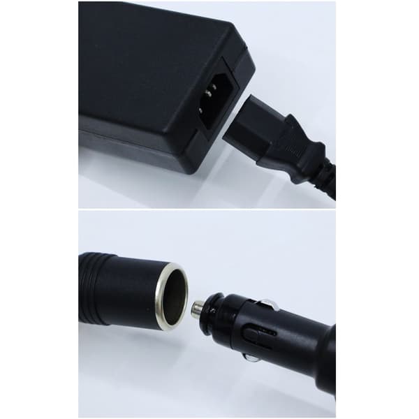 Omformer 6A 60W / 8A 96W Bil Sigarettenneruttak 220V til 12V Strømadapter Spenningsomformer Strømadapter null - B