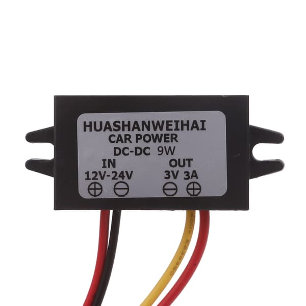 Trin-strømadaptere Praktisk konverter 12-24V til 3V til elektronisk gadget