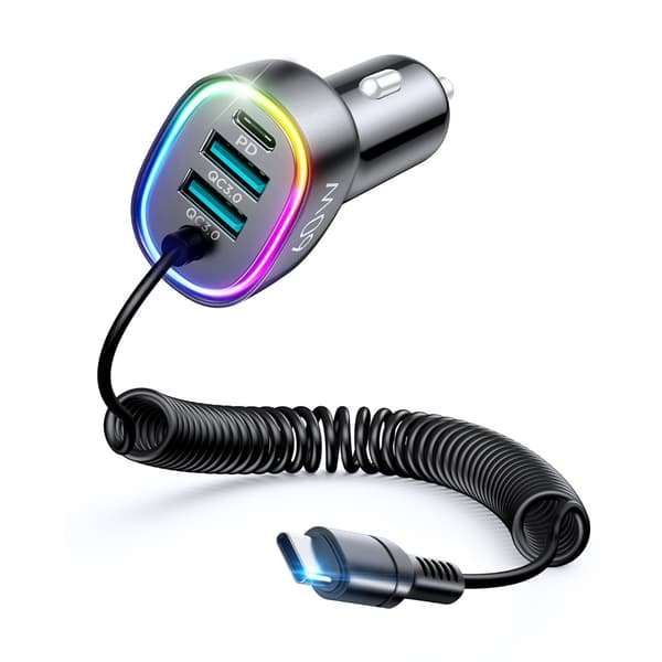60W autolaturi PD USB Type C USB-puhelinlaturi pikalataus Type-C-kaapelilla null - TypeC Cable