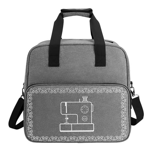 Bärväska, Universal Overlock Symaskinsväska med Axelrem Light Grey