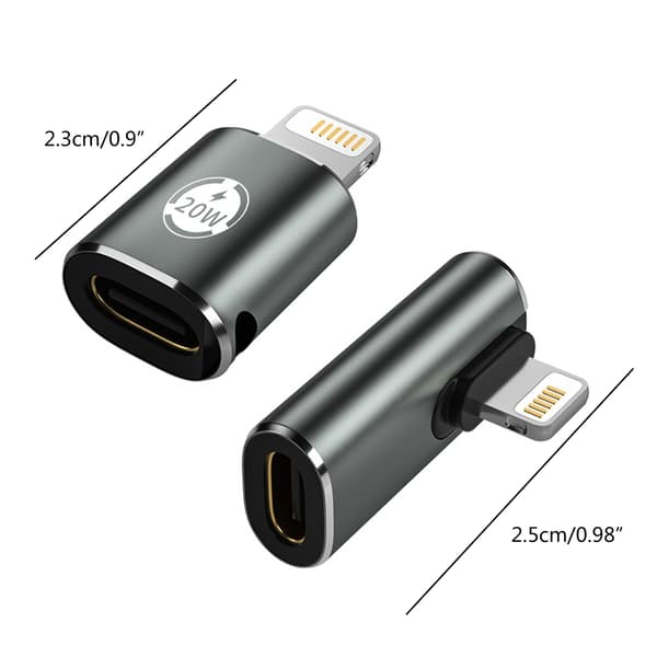 USB C hunn til iOS plugg hann adapter laderkabelomformer Direct