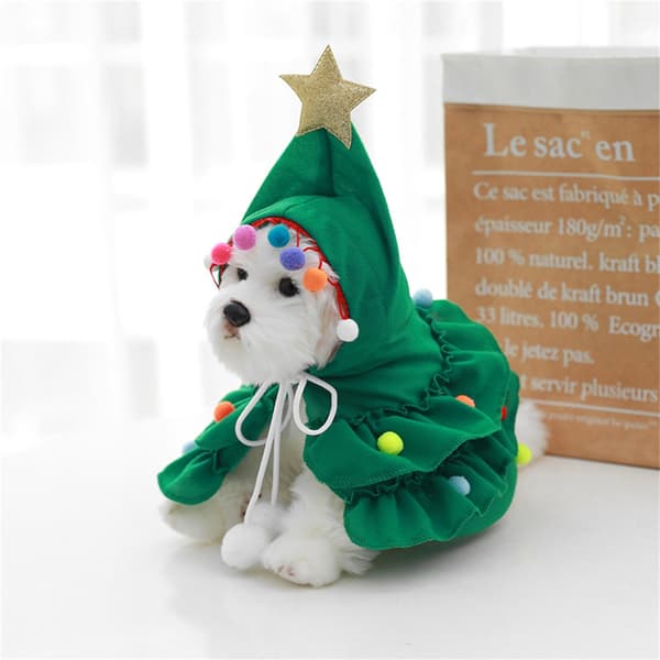 Kat/hundekappe til bryllup Kattekappe til kæledyr Hundefotorekvisitter Juletema M