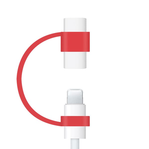Kabeladapterholder/snor til USB C, Pencil Nøglering Rejse Grey