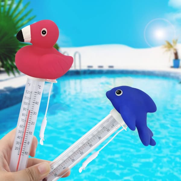 Pooltermometer Tecknad Djur för Nyfödda Digital Display Badkar Pool Flytande Termometer Tecknad Design null - Yellow duck