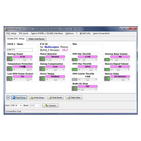 BL S/32 Borstlös USB-adapteruppsättning BLheli Parametrar Debugger Öppen källkodsprogrammeringsverktyg Stöd BLHeli