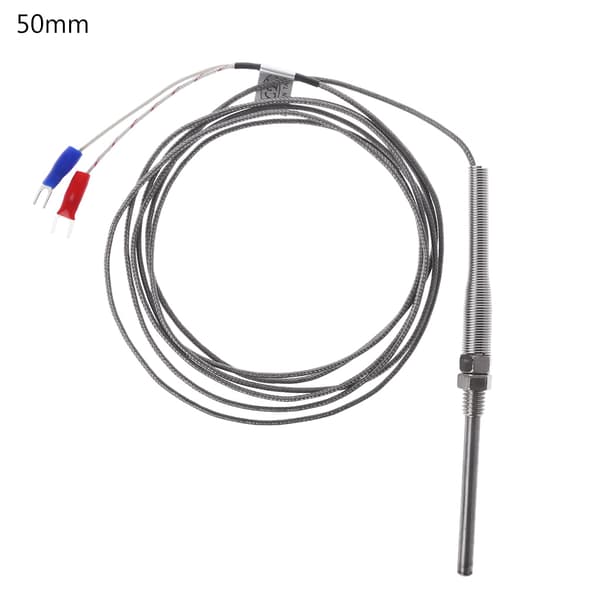 50/100/150/200mm Termoelement K-typ Högtemperatursensor Kabel M8 Gänga Rostfritt Stål Sensor Hållbar