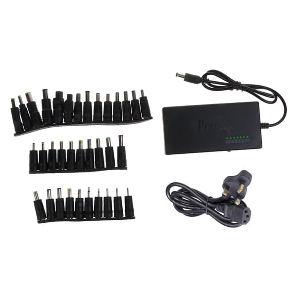 5.5x2.1mm 96W 12V-24V Justerbar AC Laptop Strømadapter Oplader til Notebook UK