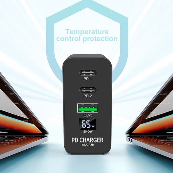 65W USB TypeC-opladere QC3.0 Hurtigopladning PD 65W Hurtigopladning til bærbare computere AU