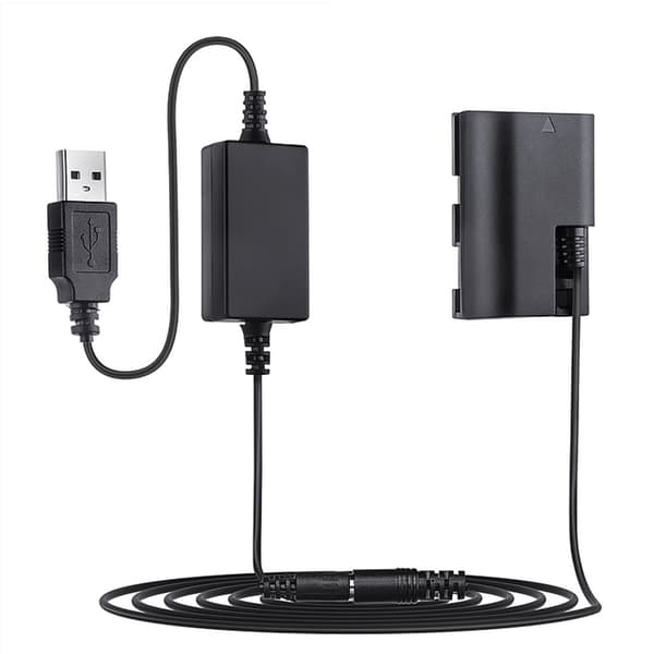USB-DR E6 LP E6 ACK-E6 DC-liittimen valepariston kameravirta 5D M:lle