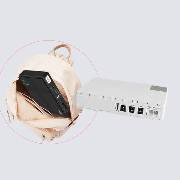 10400mAh Mini UPS Batteribackup för WIFI-router LED-ljuslist Säkerhetskamera UK