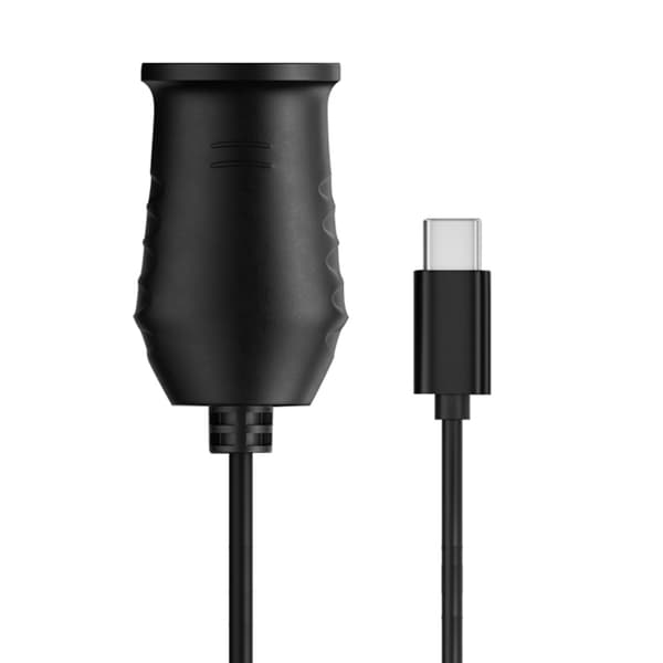 Bilkonverteradaptercontroller USB C han til 12V cigarettænderstik 3m