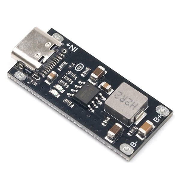 Type-C USB-inngangsladermodul Polymer Ternær Litiumbatteri Hurtigladerkort IP2312 CC-CV-modus 3A 5V til 4.2V 4.35V