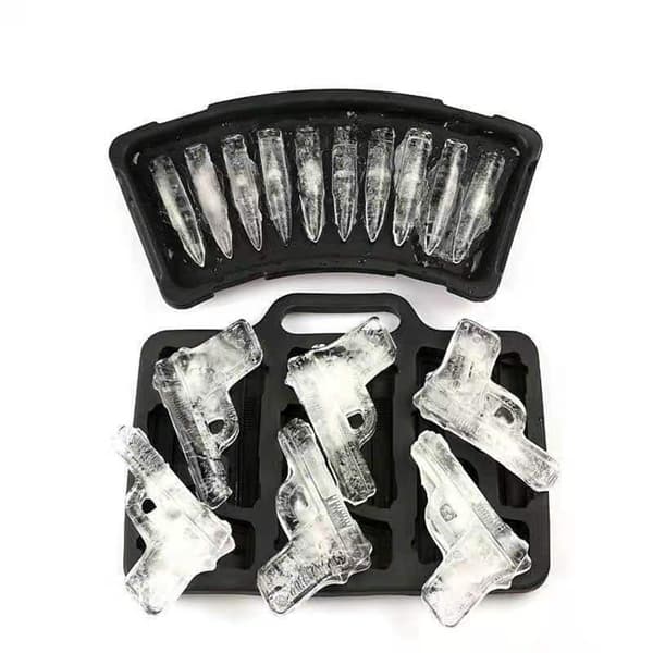 Innovativ ismaskin flexibla isbitsformar pistol/slug-form silikonisbitsbricka silikonisbitsmaskin för is null - Style A