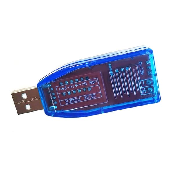 BoostBuck Converter USB Step Up / Down Strømforsyningsmodul DCDC 5V til 1V-24V Justerbar Udgang Green light