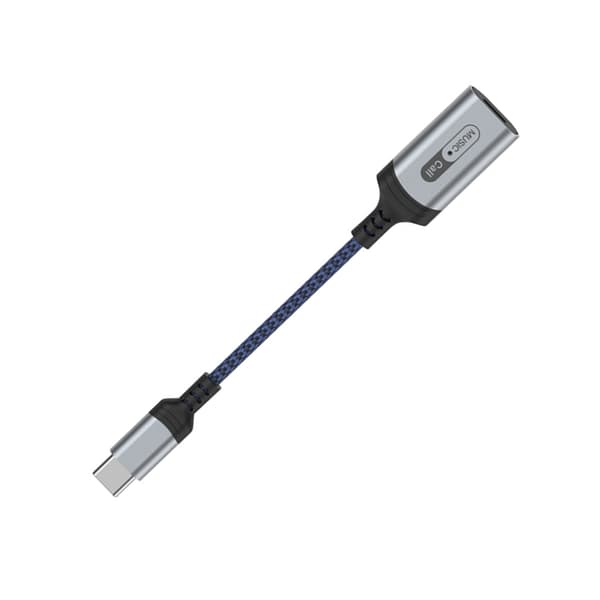 Multifunktionel 8-bens hun til Type-C han kabeladapterstik Blue