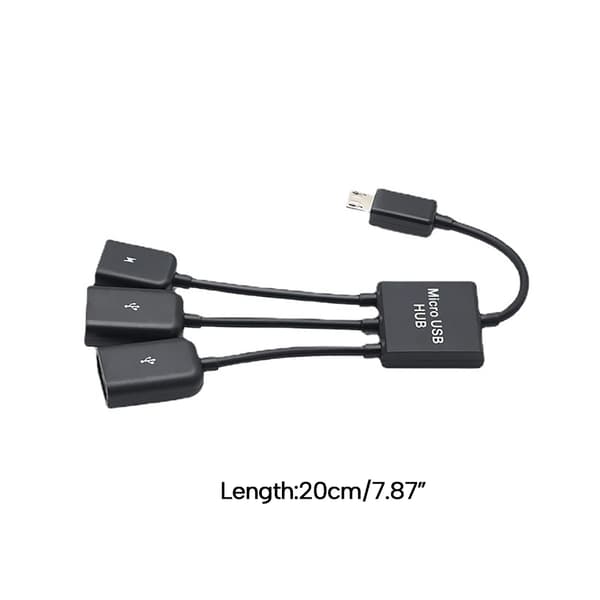 Han til hun dobbelt USB 2.0 Host OTG adapterkabel til mus, tastaturer, tablet