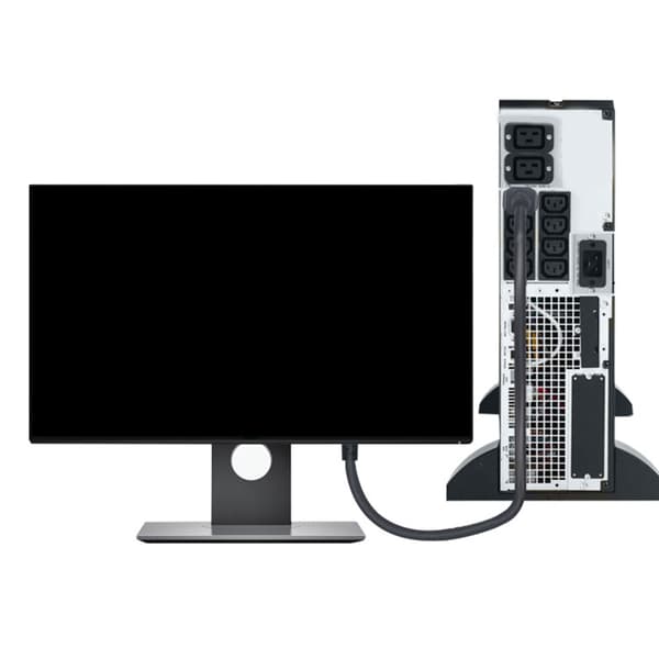 IEC 320 C15 til C14 adapterkabel IEC 3-polet hun til 3-polet han-konvertere A