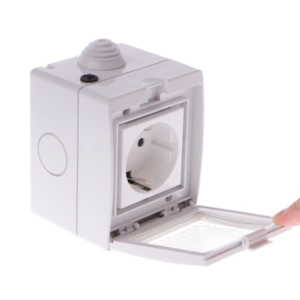 Trådlös Smart WIFI Plug Socket Switch IP55 Vattentät Hem Fjärrkontroll T EU