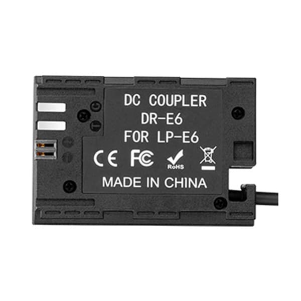 USB till DR E6 för LP E6 ACK-E6 för DC-koppling Dummy-batterikamera Ström för 5D M