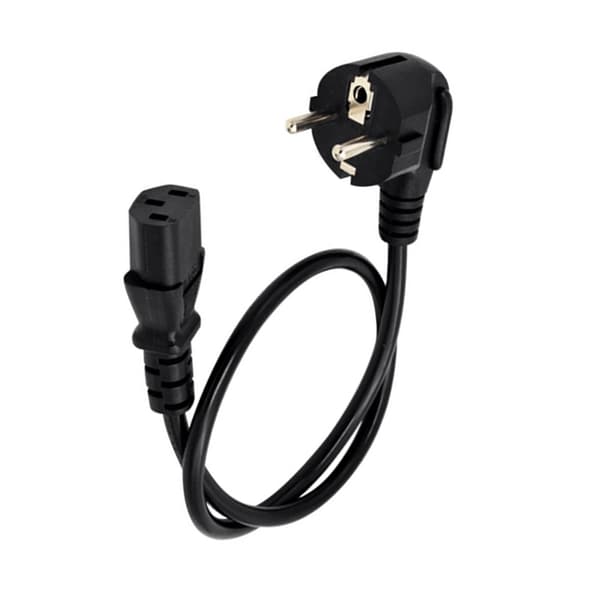 Stik EU4.8mm 2-ben til IEC320 C13 Strømkonvertere Stik Kabel null - B