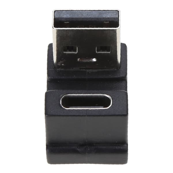 USB 3.0 hann til Type C hunn adapterkontakt USB 3.0-hode 90 grader opp ned Middle curved front