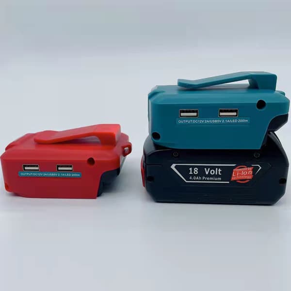 Dobbel USB-strømladeradapteromformer for 14,4 Li-ion-batteri elektronikk tilbehørsdeler erstatning null - Mivac