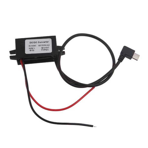 12V - 5V USB C -muunnin DC12V - Type C 5V 3A USB Buck -moduuli Step Down DCDC 8-23V -muunnin jännitesäädin null - Elbow
