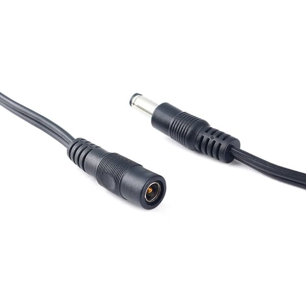 Cigarettænder strømkabel 5,5 mm x 2,1 mm jack-adapter til UPS batteribackup null - DC Female
