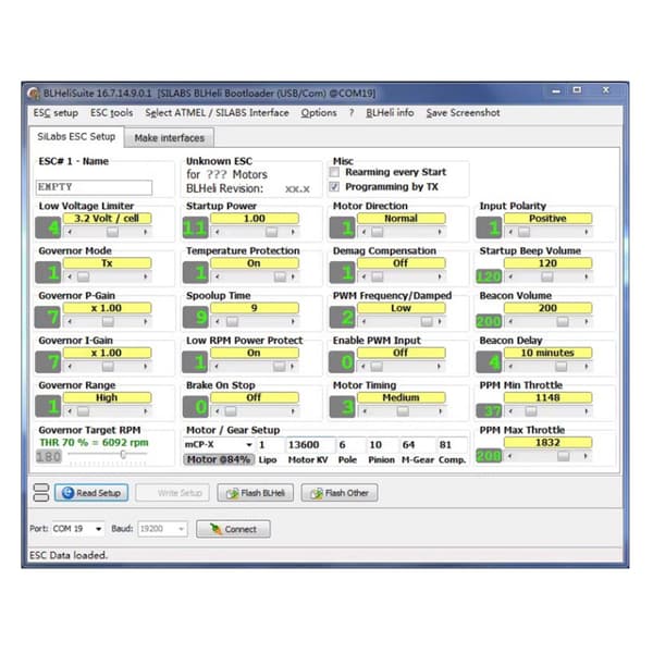 BL S/32 Borstlös USB-adapteruppsättning BLheli Parametrar Debugger Öppen källkodsprogrammeringsverktyg Stöd BLHeli