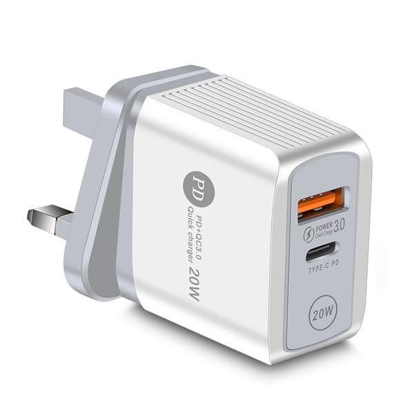 Quick Charge 3.0 PD USB-oplader 20W USB Type C Hurtigoplader til telefon 11 8