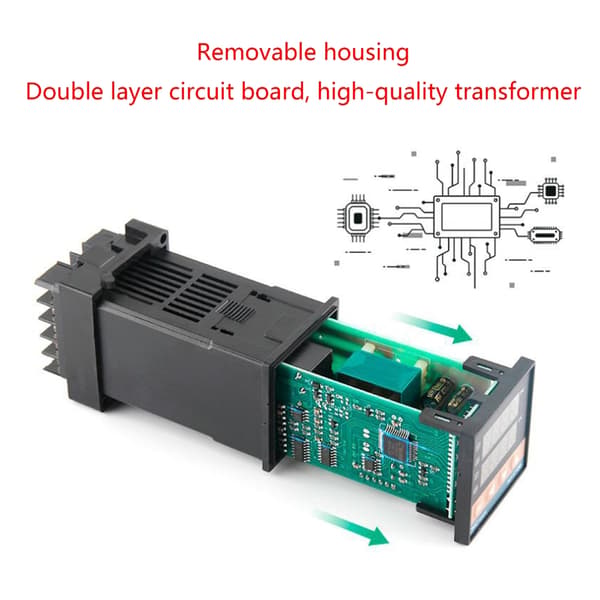 PID temperaturkontroller universell relé-SSR utgang termoelementinngang oppvarming null - K type input solid s