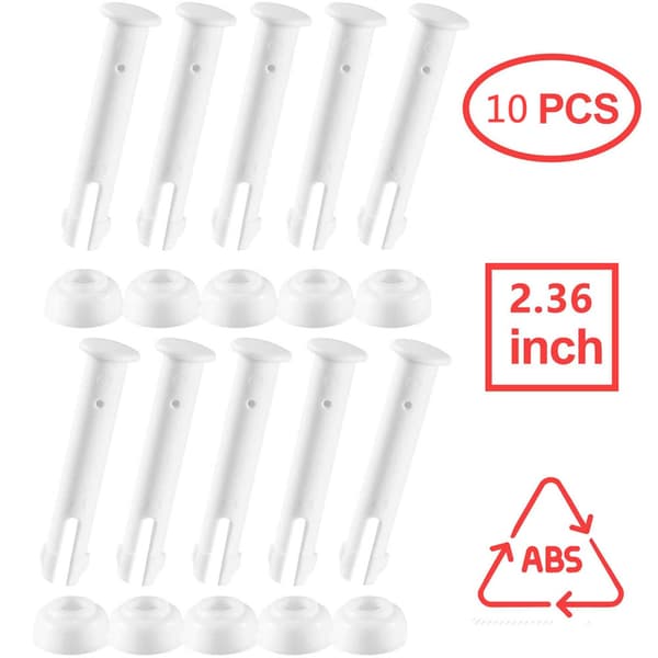 10-pack plastpoolfogstift och gummipooltätningar metall runda rektangulära ram poolreservdelar lätta att dra ut
