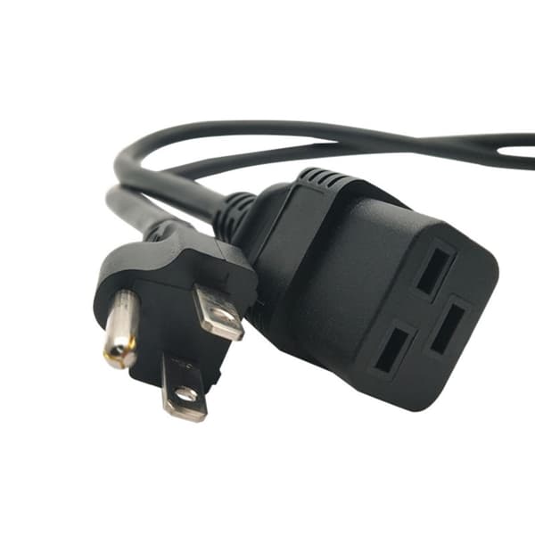 NEMA 5-15P til C19 adapterkabel, PDU-kabel han til hun strømomformerkabel til TV PC null - B