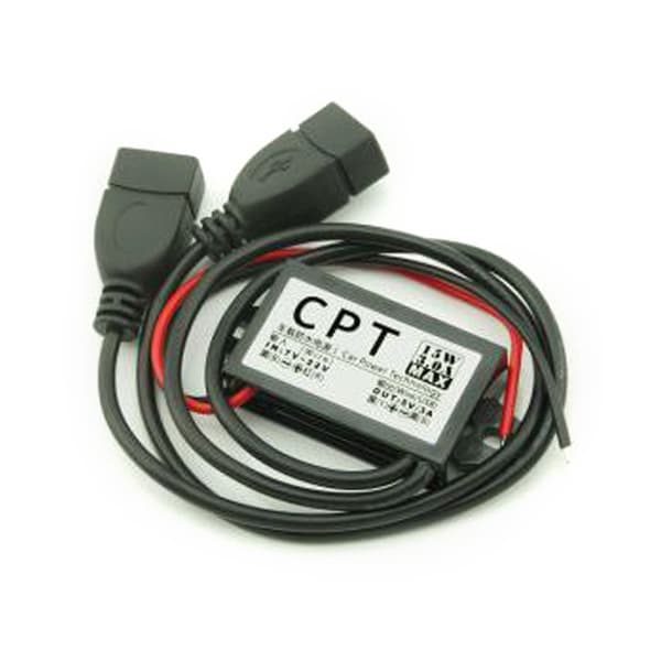 12V til USB 12V til 5V USB-adapter Likestrøm Bucking Convertermodul 3A 15W null - Dual USB