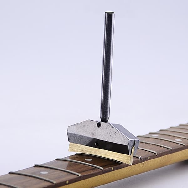 Gitarr Bas Bandpress Caul & Mässing Radie Bandinsatser Greppbräda Pressverktyg Silver