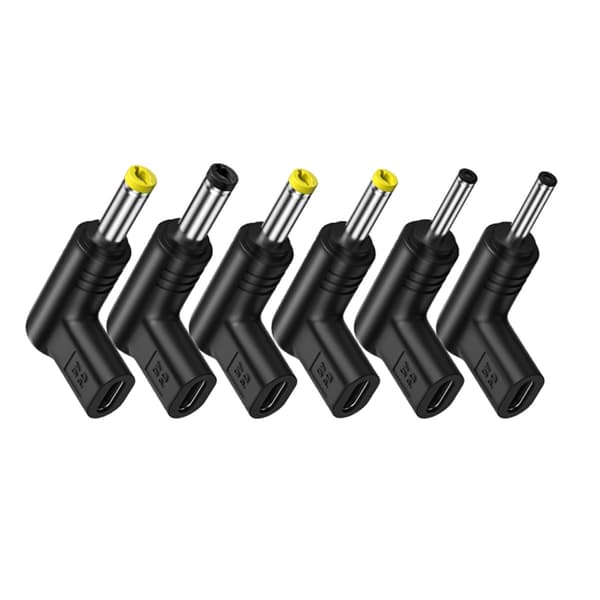 Type C til DC strømkabeladapter PD høyhastighetslading 3A høy strøm 90° design 5v3.0 1.1mm