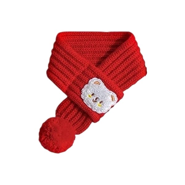 Halsband för husdjur med semestertema, 3 storlekar, tyg Red S