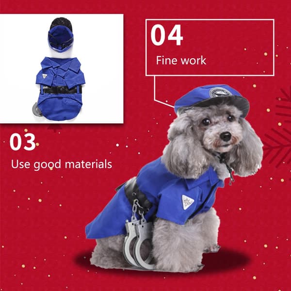 Dejlige hunde jumpsuit julehunde pullover med hattesæt til Halloween Cosplay null - SDZ15 Ghost set L