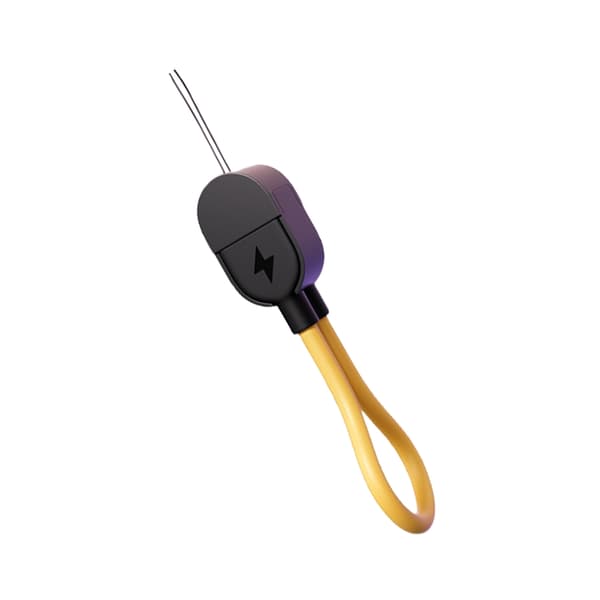 Resevänlig USB C till USB C-kabel nyckelring 60W snabbladdningskabel Hög hållfasthet och långvarig strömkabel 6,5 tum