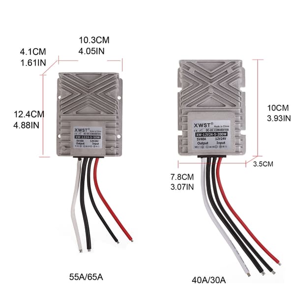 Spenningsregulatoromformer DC36V 48V til 24V 30A/40A/55A/65A Nedtrappingsreduserende Strømomformermoduler Transformering 55A