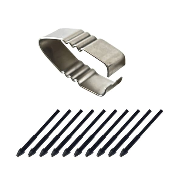 Digitala pennpåfyllningskärnor Resevänlig friktionsfri skrivning för X5Pro pennspets null - 10 refills 1 clip
