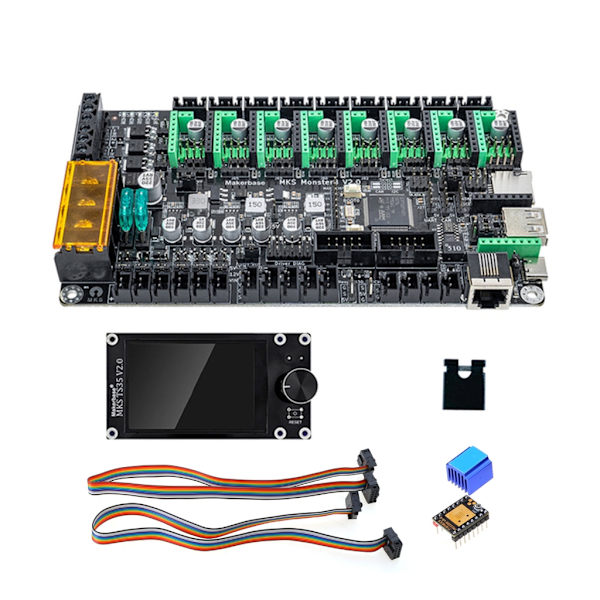 3D Printer Kontrolkort Monster8 V2 Bundkort integration 4KB EEPROM med TS35 Display TMC2209 til Voron 3D Printer