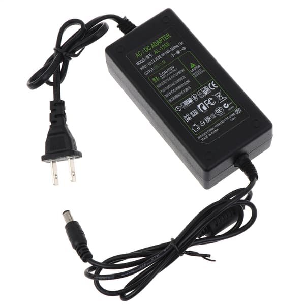 DC12V strømadapter AC 100-240V for LED-stripelys Utgang DC12V 5A US-plugg strømforsyningstransformator