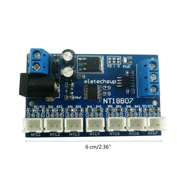 7-kanals RS485 NTC-målesensor med Modbus RTU-støtte - Temperaturområde: -20℃ til +125℃ null - With sensor B