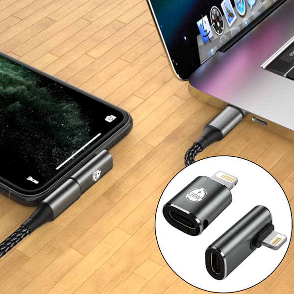 USB C hunn til iOS plugg hann adapter laderkabelomformer Direct